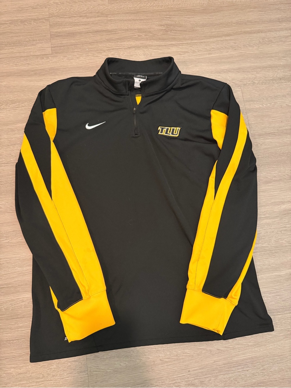 Texas Lutheran University TLU Nike Men's 1/4 Zipper Pull Over Sweater Sz L